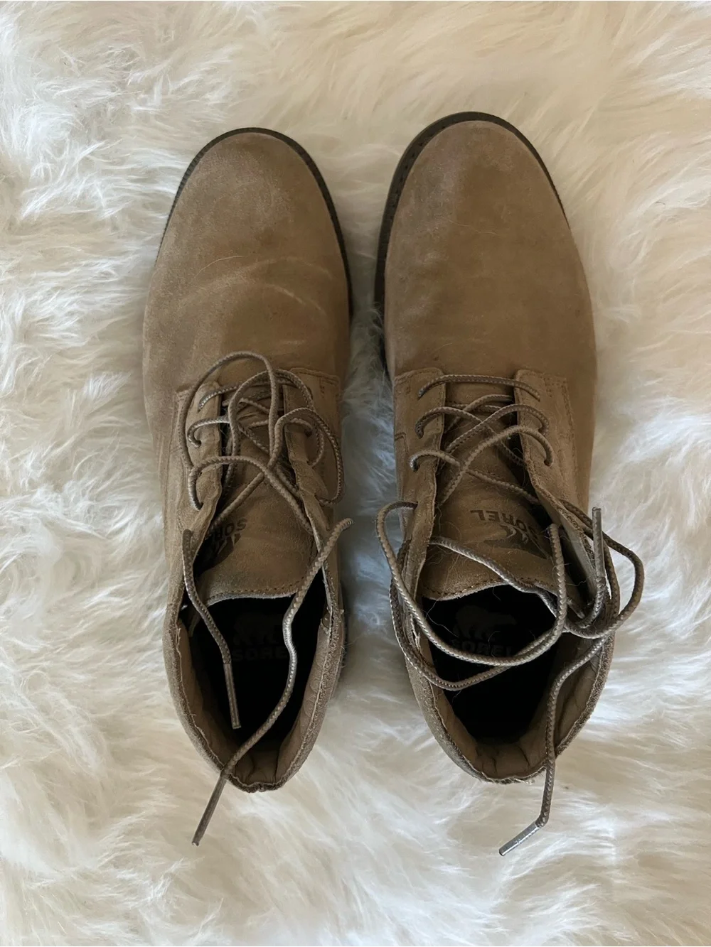 Sorel Explorer II Drift Chukka Taupe Suede Lace-up Boots